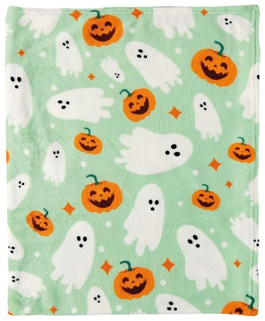 Kirkton House Pastel Halloween Throw - Ghosts and Pump