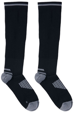 Crane L-M-Compression Socks - Black/Grey