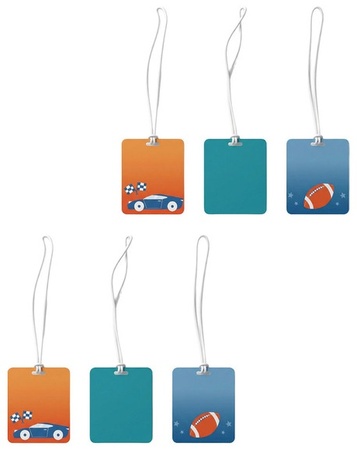 Melii Write On Bottle/Bag Tags - football/car