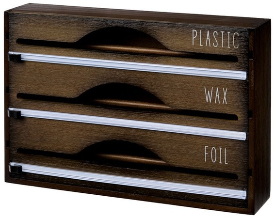 Kirkton House Bamboo Wrap Organizer - Dark Brown