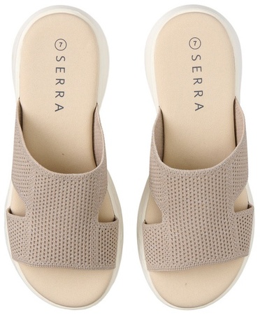 Serra Ls Light Comfort Slipper - Taupe/Sliver