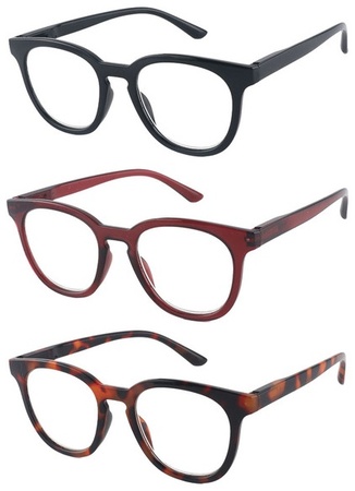 Avenue Reading Glasses - Circle - Burg/Black/Tort