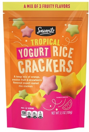 Savoritz Tropical Yogurt Rice Crackers - 
