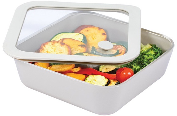 Crofton Ceramic Food Containers - Square - Cream