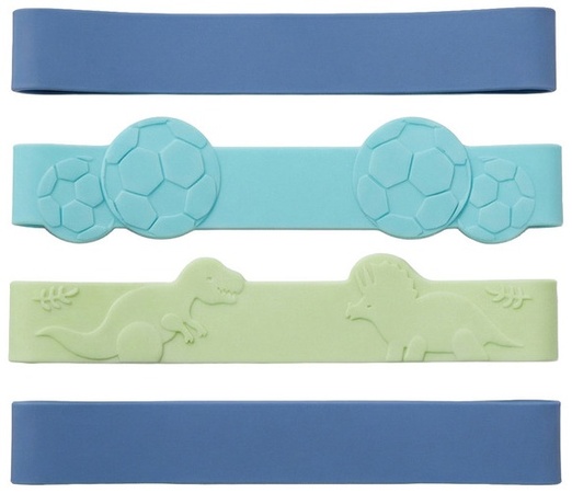Melii Write On Snackle Bands - soccer/dino