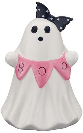 The Halloween Collection Pastel Ceramic Ghost - Boo Garland