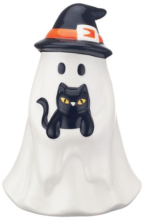 The Halloween Collection Pastel Ceramic Ghost - Witch Cat