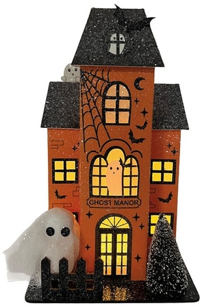 The Halloween Collection LED Paper Haunted House - Ghost Manor