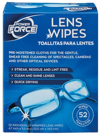 Power Force Glasses Cleaning Wipes - 