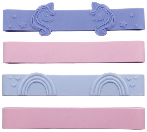 Melii Write On Snackle Bands - unicorn/rainbow