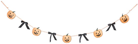 The Halloween Collection Pastel Halloween Garland - Pumpkins
