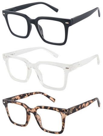 Avenue Reading Glasses - Square - Clear/Blck/Tort