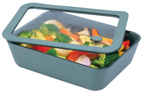 Crofton Ceramic Food Containers - Rectangle - GRN
