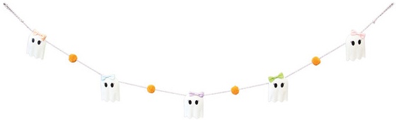 The Halloween Collection Pastel Halloween Garland - Ghosts