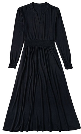 Serra Ls Maxi Dress - Black