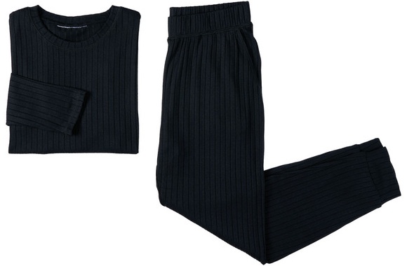Serra Ls Loungewear Set - Black