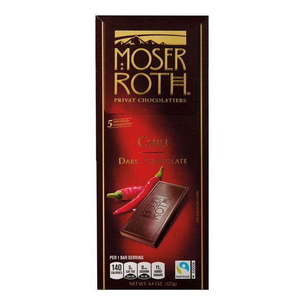 14. Moser Roth Chili Dark Chocolate Brings Just Enough Heat