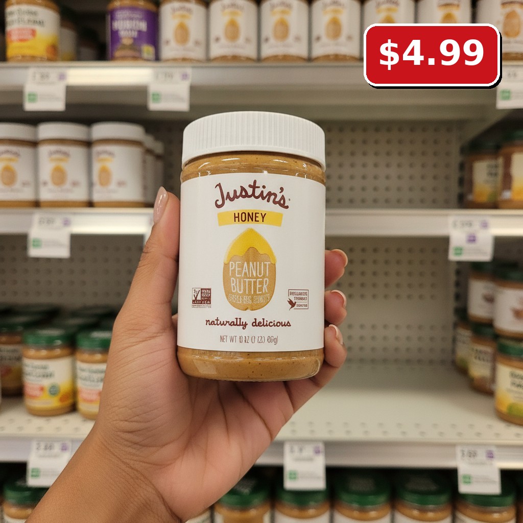 Justin's Peanut Butter Honey, Natural, 16-oz jar