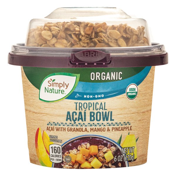 Simply Nature Tropical Acai Bowl - $2.49