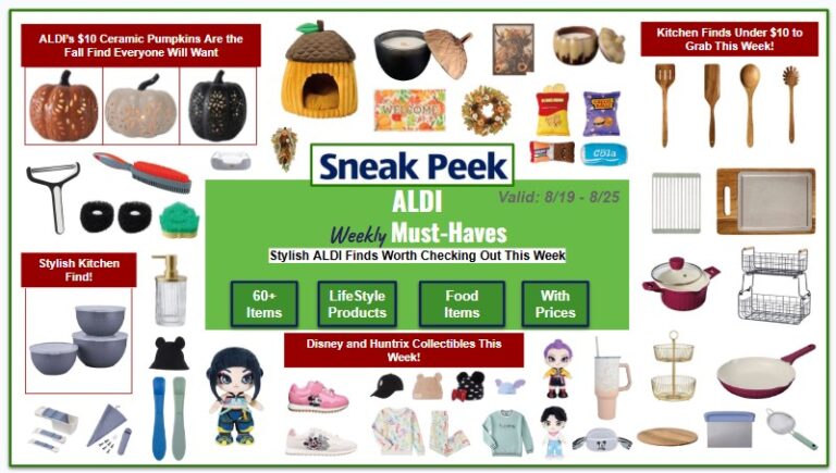 Your Visual Guide to This Week’s Aldi Must-Haves: Unveiling the Best Deals with Pictures and Prices
