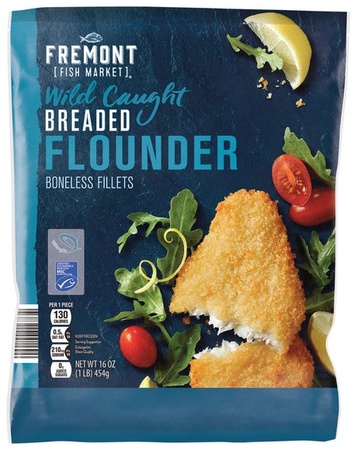 Fremont Fish Market Breaded Flounder Tilapia - Breaded Floun