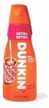 Dunkin' Extra Extra Coffee Creamer or International Delight Cold Foam Creamer