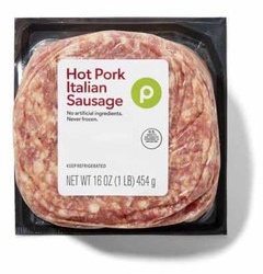 Publix Mild or Hot Pork Italian Sausage Bulk