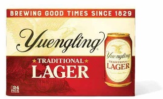 24-Pack Yuengling Traditional or Light Lager