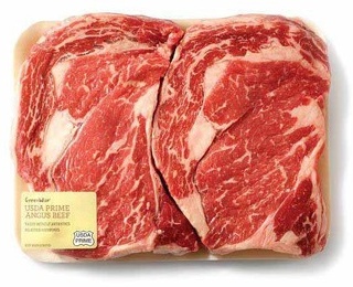 GreenWise USDA Prime Beef Angus Ribeye Steak Boneless
