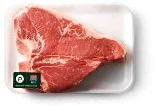 Porterhouse or T-Bone Steaks