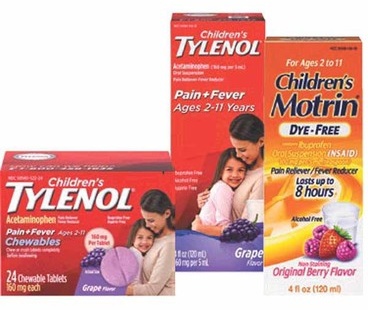 Any 1 Children's/Infants': Tylenol or Motrin