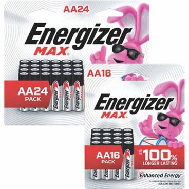 Any 1 Energizer Max AA/AAA