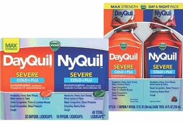 Any 1 Vicks DayQuil & NyQuil Combo 2-pk. 12-oz bottles or LiquiCaps 48-ct.
