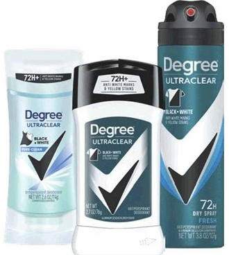 Any 2 Degree Deodorant/Antiperspirant