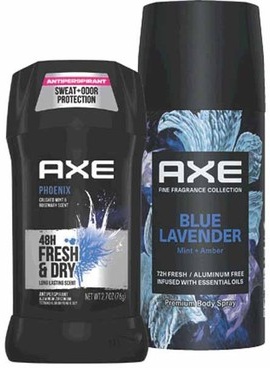 Any 2 Axe Body Spray or Deodorant/Antiperspirant