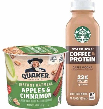 Buy Any 1 Starbucks Coffee & Protein 12–13.7-oz and Get Any 1 Quaker Instant Oatmeal Cups Free
