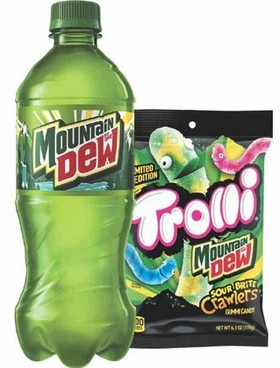 Buy Any 1 Mountain Dew 20-oz and Get Any 1 Trolli 7.2-oz or less Bag Free