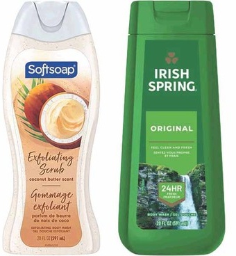 Softsoap or Irish Spring Body Wash