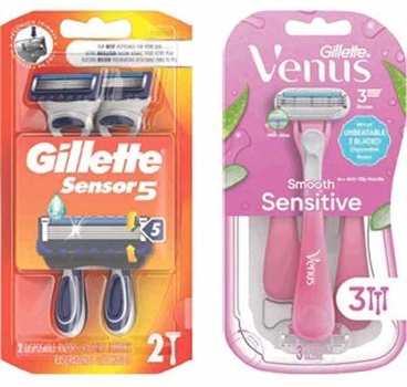 Any 1 Gillette or Venus Disposable Razor