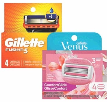 Any 1 Gillette or Venus Cartridge Refill