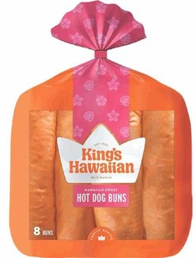 King's Hawaiian Original Hawaiian Sweet Hot Dog Buns