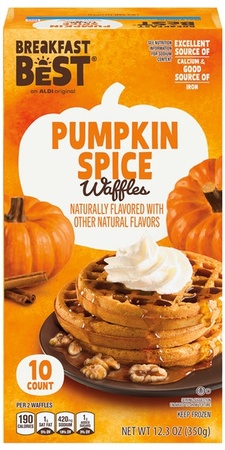 Breakfast Best Pumpkin/Cinnamon Waffles -