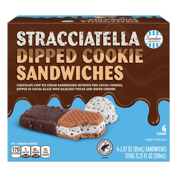 31. Sundae Shoppe Stracciatella Dipped Cookie Sandwiches (June 2026)