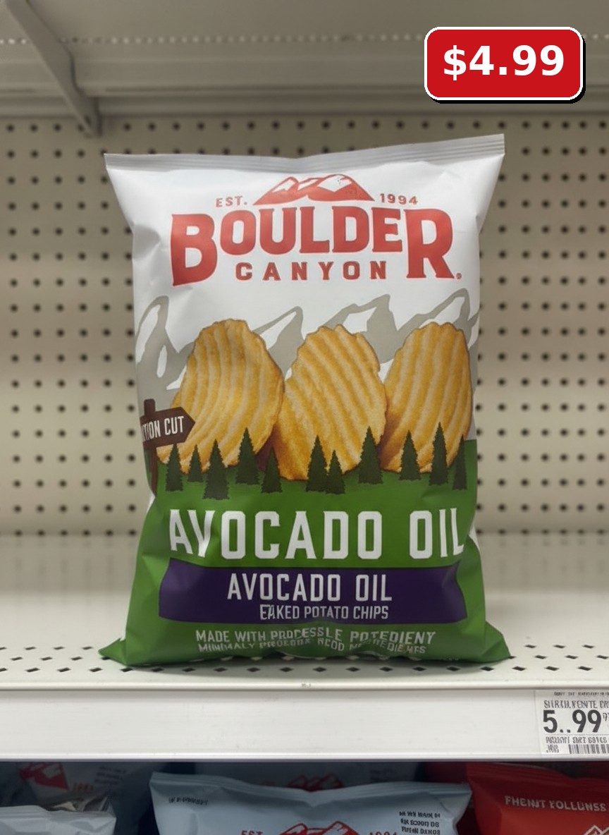 Boulder Canyon Kettle Cooked Potato Chips Avocado Oil