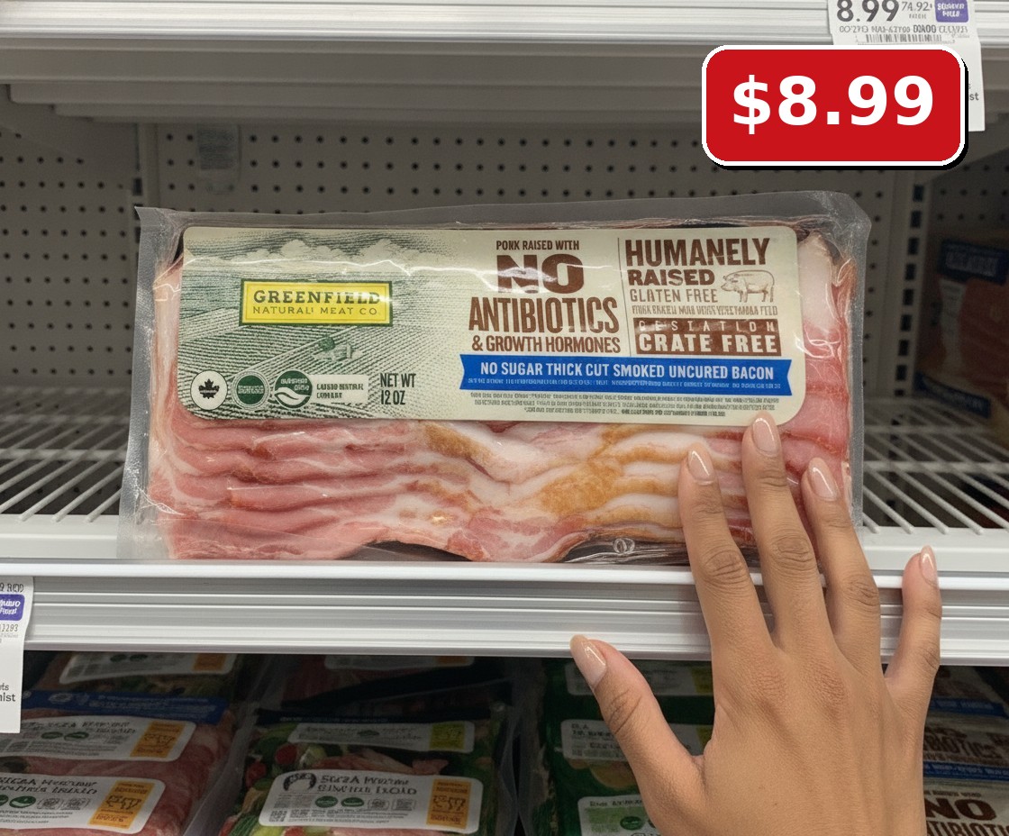 Greenfield Natural Meat Co. No Sugar Thick Cut Smoked Uncured Bacon