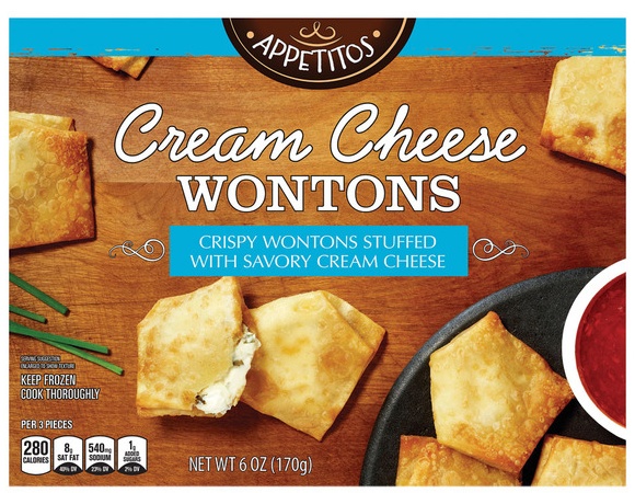 Appetitos Appetizer - Cream Cheese Wonton