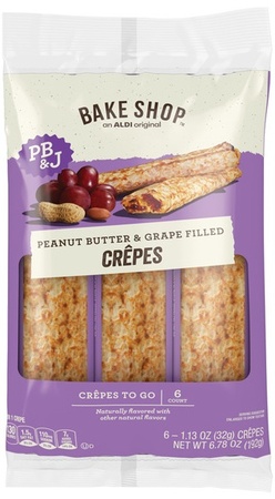 Bake Shop PB&J Filled Crepes - 