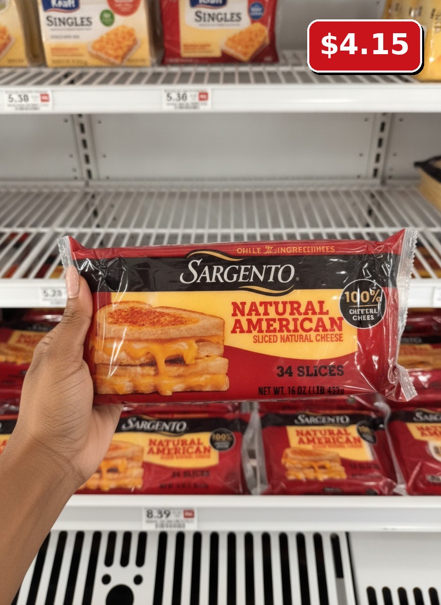 SARGENTO NATURAL AMERICAN SLICED NATURAL CHEESE