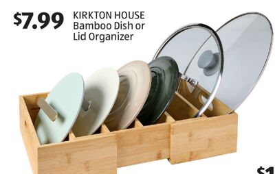 KIRKTON HOUSE Bamboo Dish or Lid Organizer