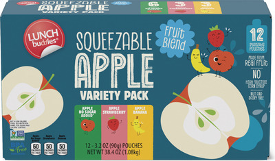 Lunch Buddies Apple Squeezies Variety 12-Pack